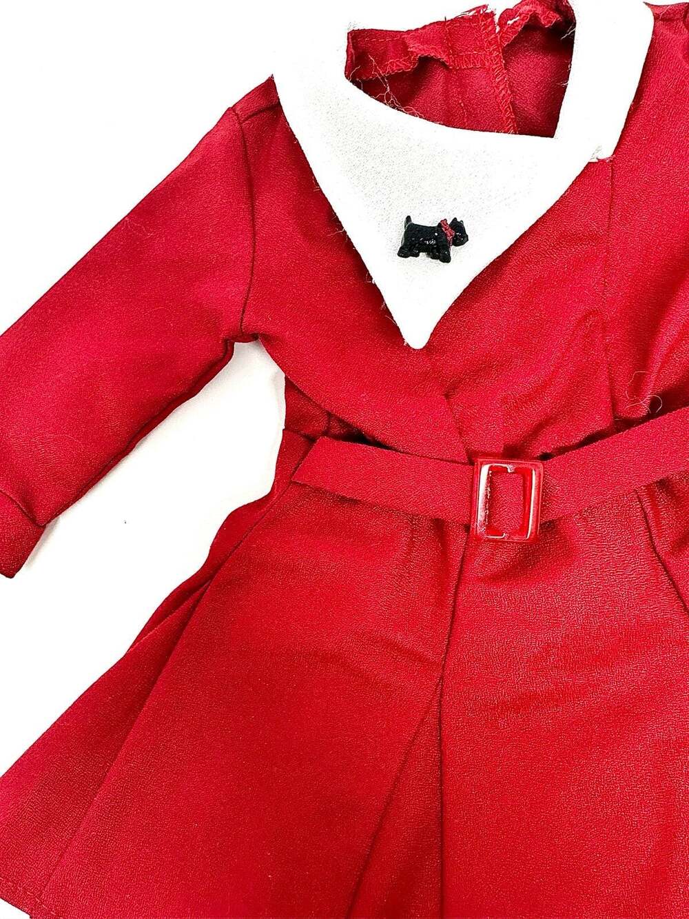 American Girl Kit Christmas dress Scottie red + white with shoes Kit’s holiday
